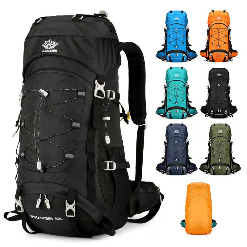 60L Large-Capacity Hiking Backpack – Camping, Travel, and Outdoor Sports