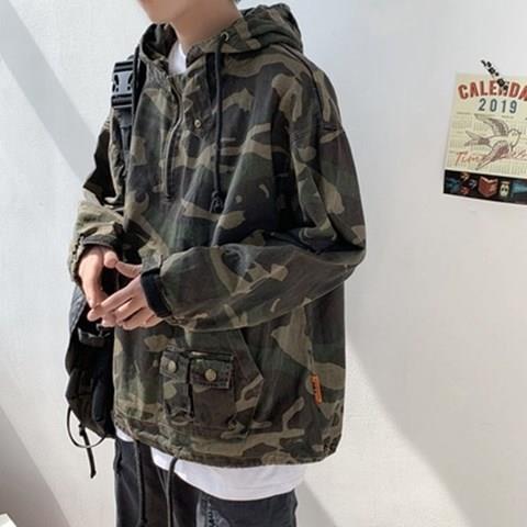 Trendy Camouflage Tooling Jacket