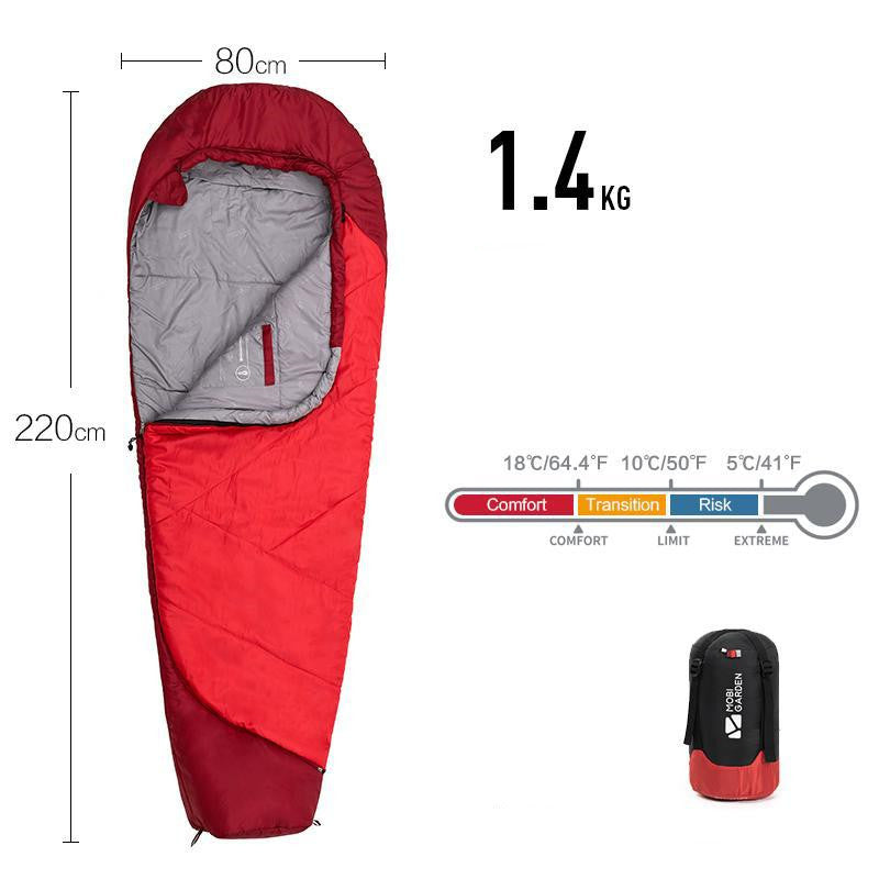 Thickened Mummy-Style Outdoor Sleeping Bag for Winter Camping