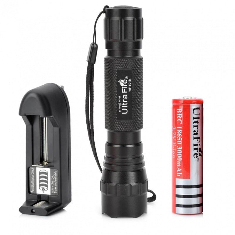 Rechargeable High-Power LED Long-Range Outdoor Flashlight