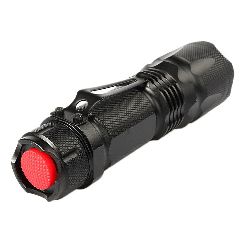 LED Mini Telescopic Zoom Rechargeable Flashlight