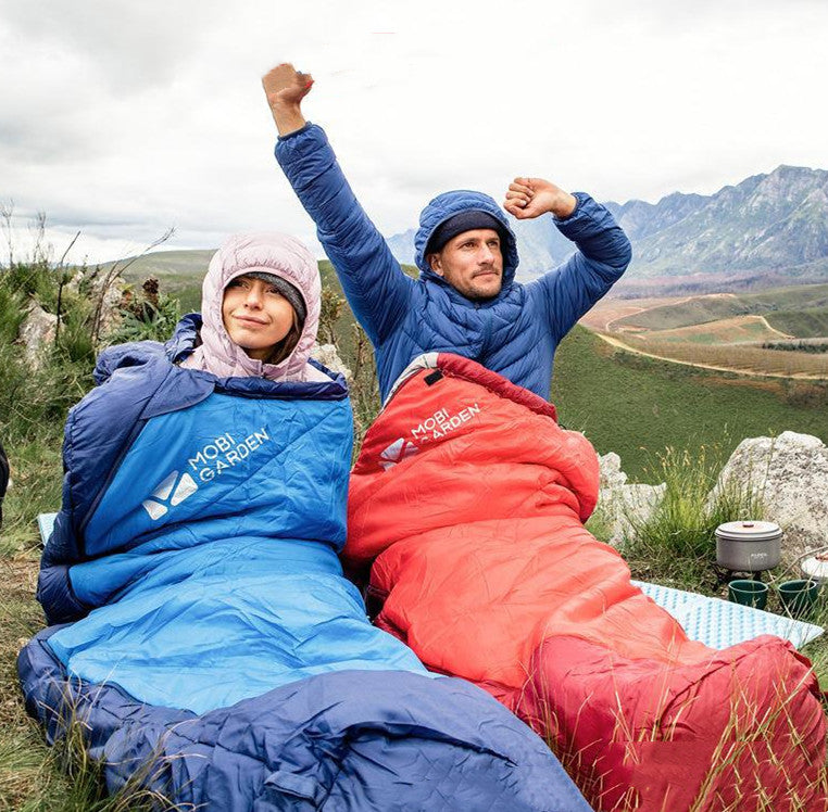 Thickened Mummy-Style Outdoor Sleeping Bag for Winter Camping